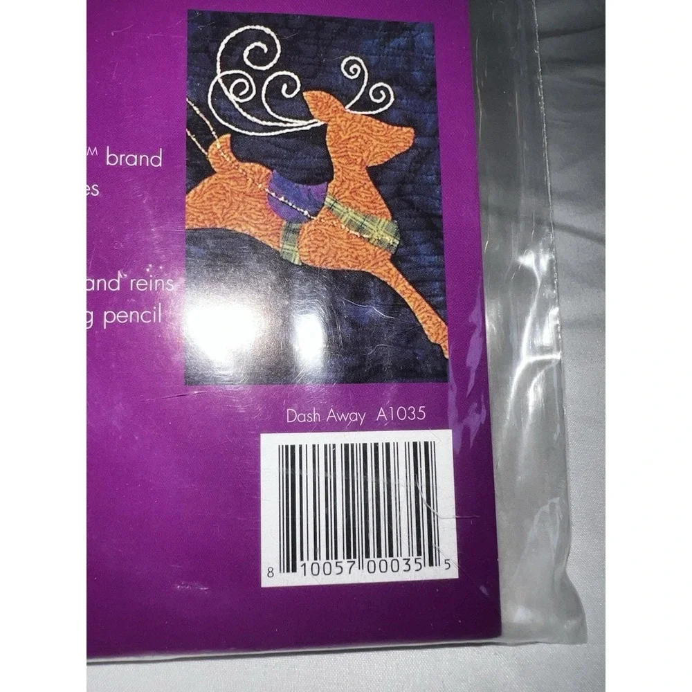 VTG 2004‎ Dash Away Santa Sleigh Quilt Pattern Bee Creative Studio  Instructions